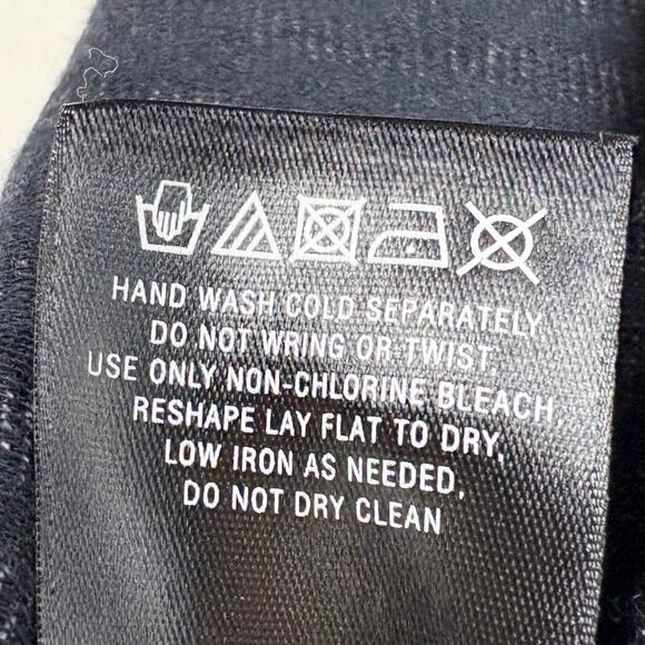 Anthropologie 9-H15 STCL Geometric Mini Dress Open Back Button Detail Gray Large - Picture 6 of 10